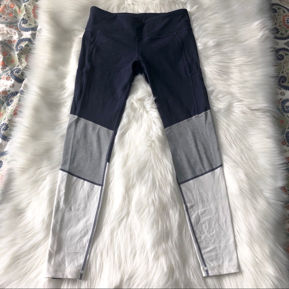 💙 SET New Balance / J.Crew Leggings & Bra Navy M - Picture 6 of 8